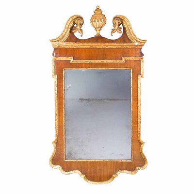 Lot 347 - George II Parcel Gilt Mahogany Mirror Height...