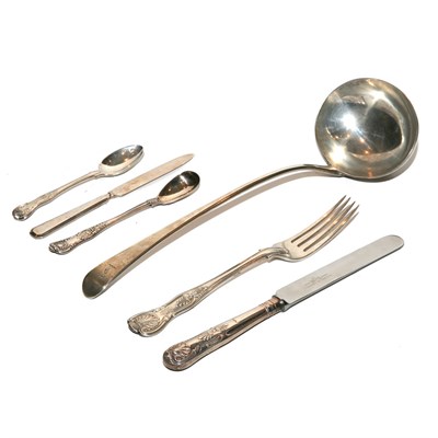 Lot 366 - Assembled Victorian Silver Flatware Service...