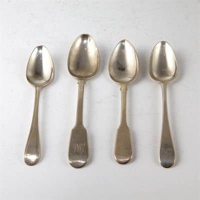 Lot 333 - Group of Georgian Sterling Silver Spoons Total...