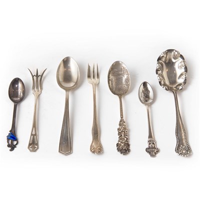 Lot 323 - Group of Sterling Silver Flatware Total...