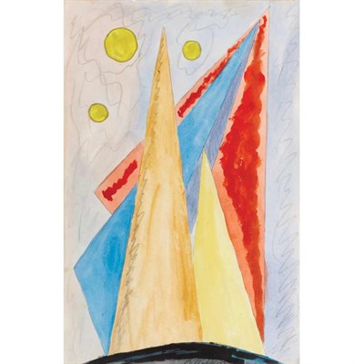 Lot 201 - Abraham Walkowitz American, 1878-1965 Abstract...
