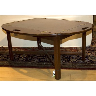 Lot 139 - Georgian Style Mahognay Butler's Tray Top Low...