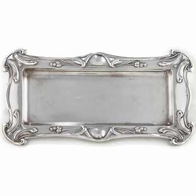 Lot 282 - Austrian Art Nouveau Silver Tray Eduard...