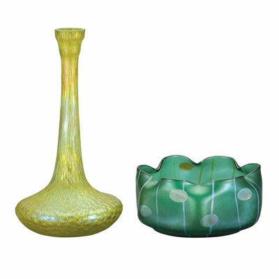 Lot 429 - Two Unsigned Loetz Glass Articles Circa 1900...