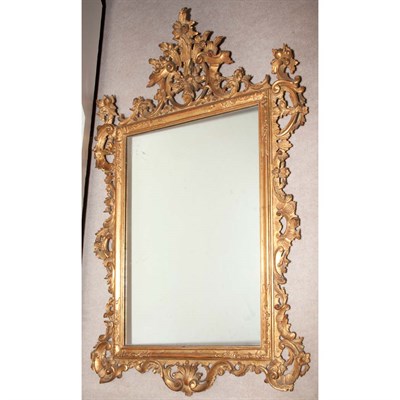 Lot 371 - Italian Rococo Style Gilt-Wood Mirror Height...