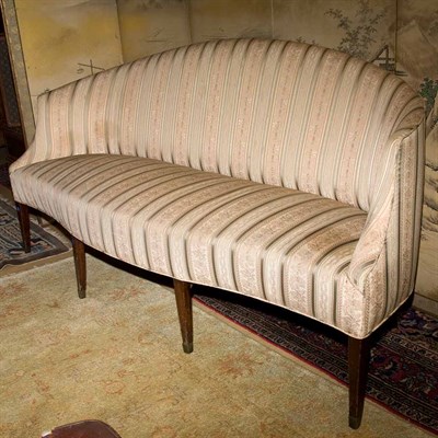 Lot 284 - George III Mahogany Settee Length 6 feet 6...