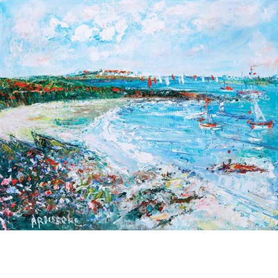Lot 8 - Yolande Ardissone French, b. 1927 Plage Cote d'...