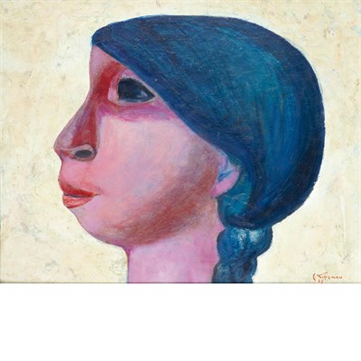 Lot 181 - Eduardo Kingman Equadorian, 1913-1997 Portrait...