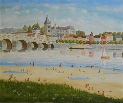 Lot 14 - Andre Bouquet French, 1897-1987 Le Pont de...
