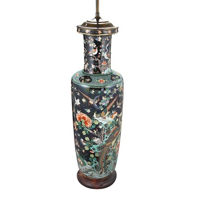Lot 218 - Chinese Famille Verte Porcelain Vase 19th...