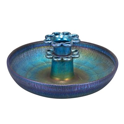 Lot 368 - Tiffany Favrile Glass Flower Bowl and...