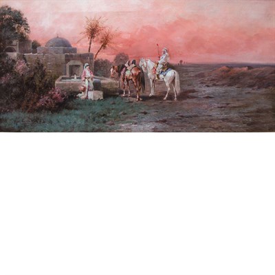 Lot 76 - Rudolf Gunold 19th/20th Century At the Oasis...