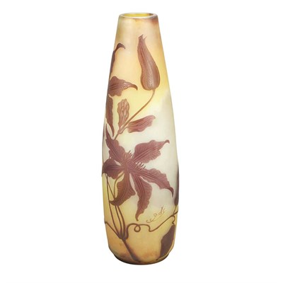 Lot 443 - Galle Acid Etched Cameo Glass Vase Circa 1900...