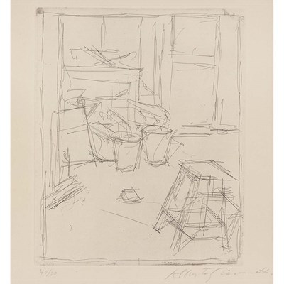 Lot 334 - Alberto Giacometti (1901-1966) STUDIO WITH TWO...