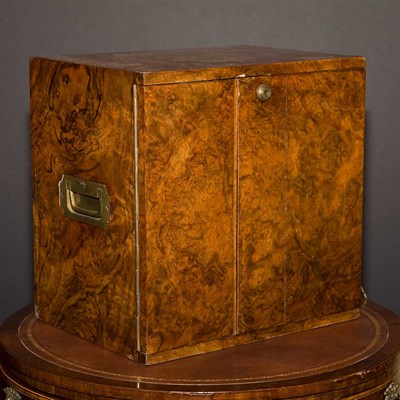 Lot 269 - English Burl-Walnut Box Height 12 inches,...