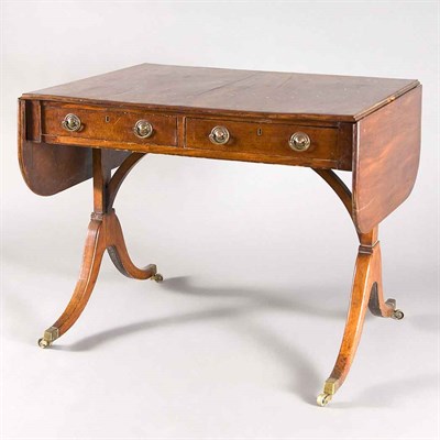Lot 480 - Regency Mahogany Sofa Table Height 28 inches,...