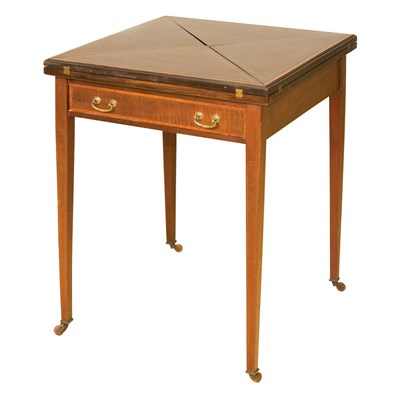 Lot 167 - Edwardian Style Mahogany Handkerchief Table...