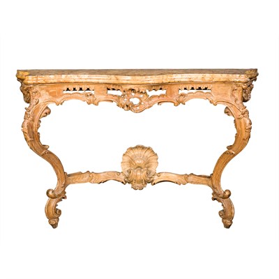 Lot 326 - Rococo Style Carved Wood Console Height 35...