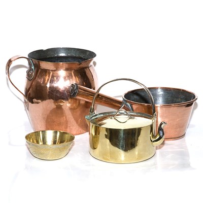 Lot 453 - Group of Copper and Brass Kitchen Articles...