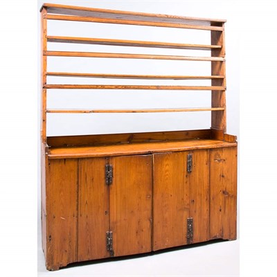 Lot 234 - English Pine Cupboard 19th Century The setback...
