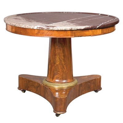 Lot 490 - Empire Gilt-Bronze Mounted Mahogany Center...