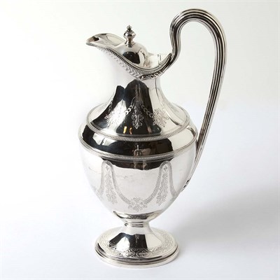 Lot 269 - French Silver Plated Neoclassical Style Ewer...