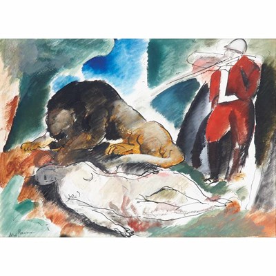 Lot 33 - Charles Dufresne French, 1876-1938 Le Chasseur...