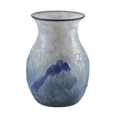 Lot 486 - G. Argy-Rousseau Pate-de-Verre Squirrels Vase...