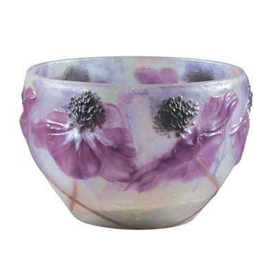 Lot 483 - G. Argy-Rousseau Pate-de-Verre Anemones Bowl...