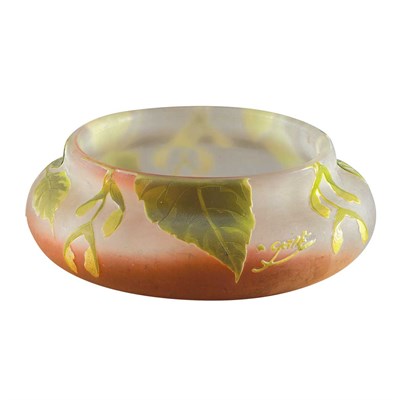 Lot 438 - Galle Acid Etched Cameo Glass Bowl Circa 1900...