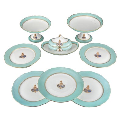 Lot 256 - Paris Porcelain Dessert Service Retailed by...
