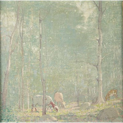 Lot 193 - Carl E. Lawless American, 1894-1964 Cows...