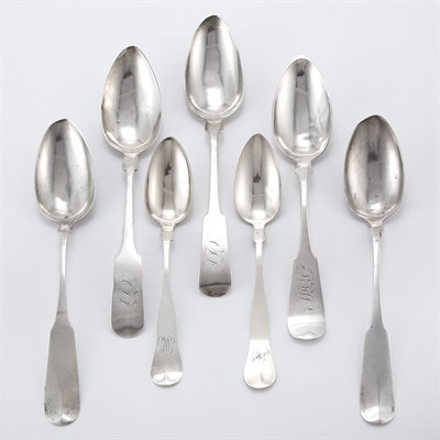 Lot 226 - Group of American Coin and Other Silver Spoons...