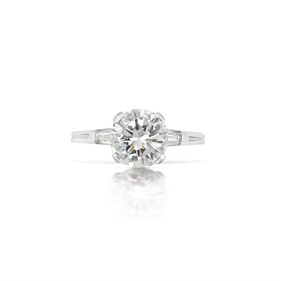 Lot 519 - Platinum and Diamond Ring, Tiffany & Co.