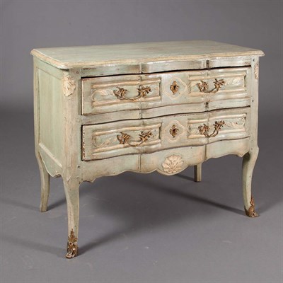 Lot 465 - Italian Rococo Style Painted Wood Commode...