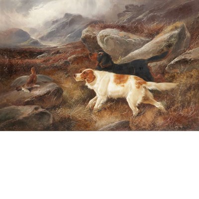 Lot 11 - John Gifford British, d. 1900 Highland Hunters...