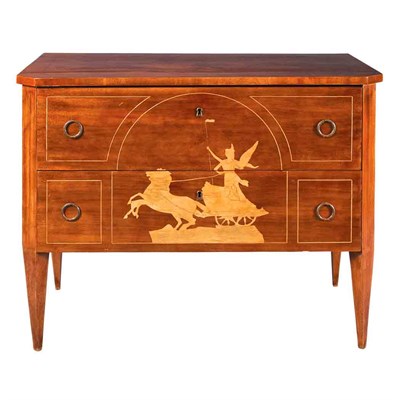 Lot 495 - Neoclassical Style Fruitwood Commode Height 30...