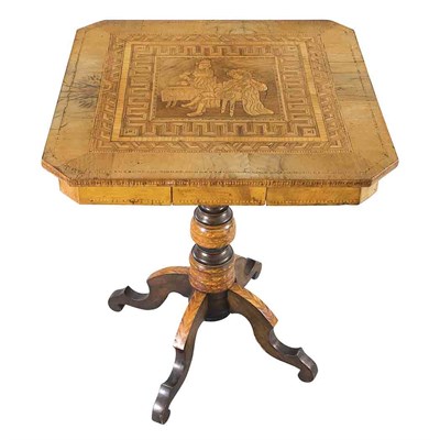 Lot 271 - Victorian Inlaid Fruitwood Side Table Height...