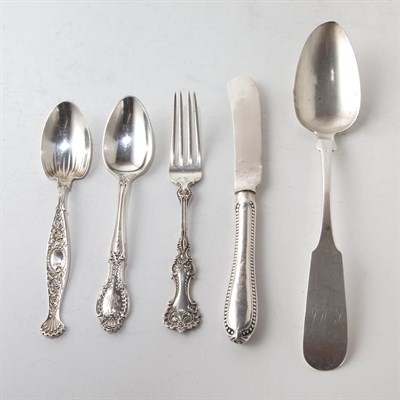 Lot 341 - Group of Sterling Silver Flatware Total...