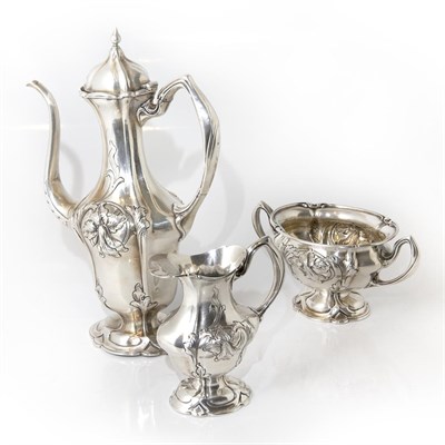 Lot 348 - Gorham Sterling Silver Three-Piece Coffee...