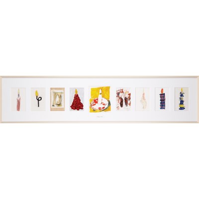 Lot 157 - (i) Louise Fishman American, b. 1939 Candle,...