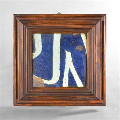 Lot 236 - Framed Persian Glazed Ceramic Tile Height 14...