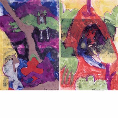 Lot 132 - Bob Thompson American, 1937-1966 Untitled,...