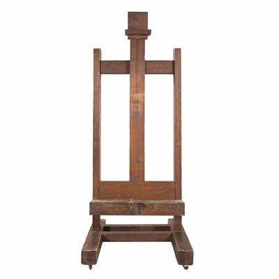 Lot 171 - Al Hirschfeld's Oak Artist's Easel Height 6 feet.