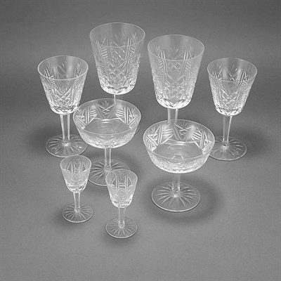Lot 277 - Waterford Cut Glass Stemware Service...