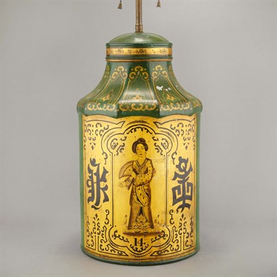 Lot 171 - Regency Style Chinoiserie Decorated Tole...