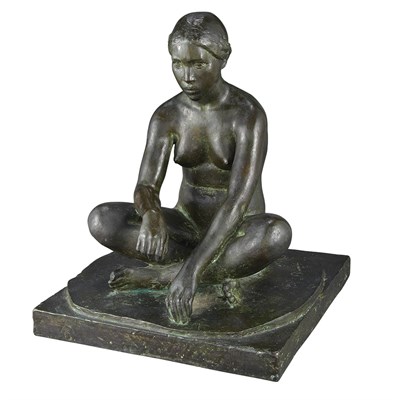 Lot 40 - Charles Bigonet French, 1861-1929 Seated Girl...