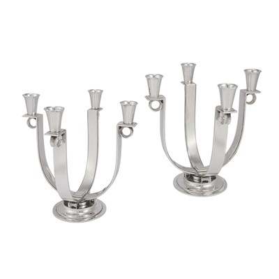 Lot 299 - Pair of Georg Jensen Sterling Silver...