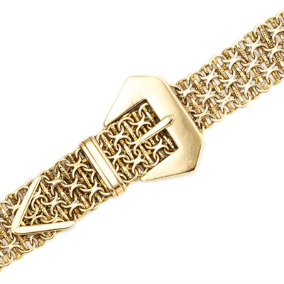 Lot 670 - Gold Buckle Bracelet