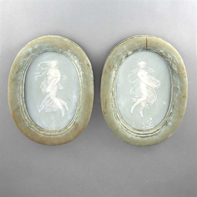 Lot 488 - Pair of Framed French Neoclassical Style...